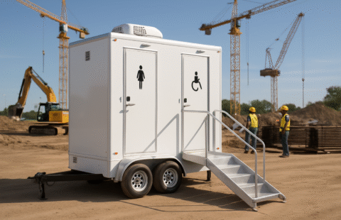 portable restroom for your construction site