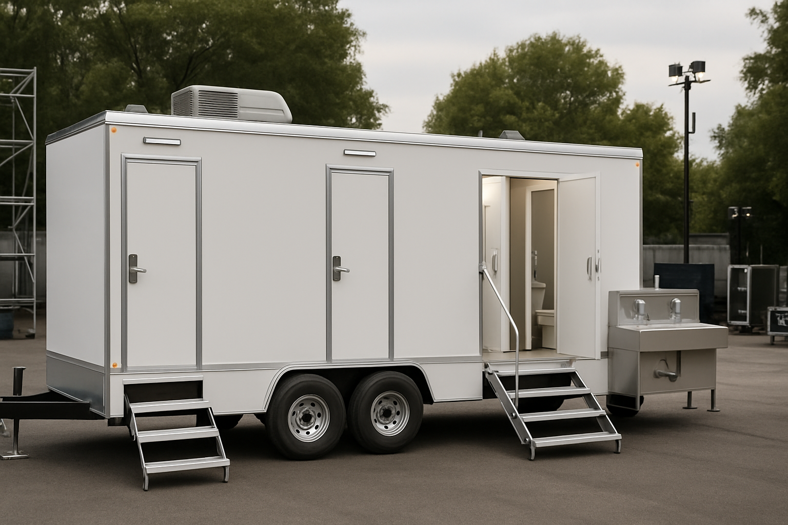 custom-built trailer